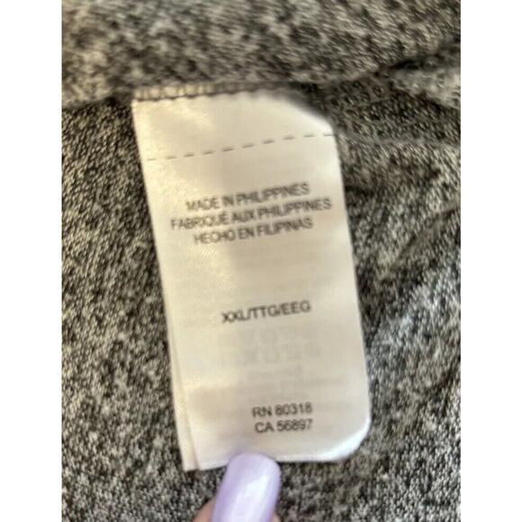 Lucky Brand Pullover Sweater XXL Heather Gray V-Neck Long Sleeve Casual, Cozy, - Picture 6 of 6